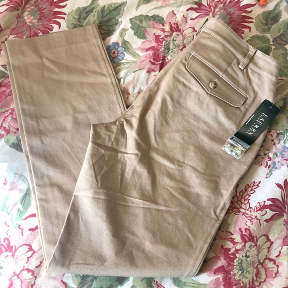 RALPH LAUREN Size 10 Classic Equestrian Flat-Front Cozy Trouser Stretch $100 NEW - Picture 5 of 12